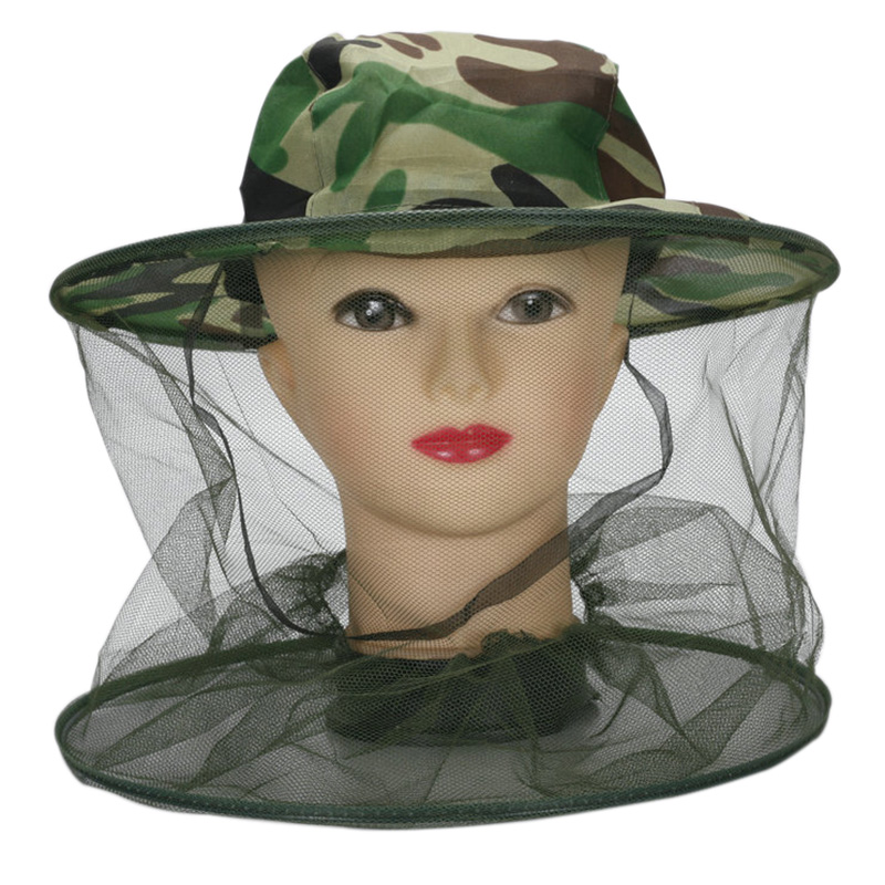 Outdoor Camping Hat - قبعة صيد مضادة للبعوض مع شبكة