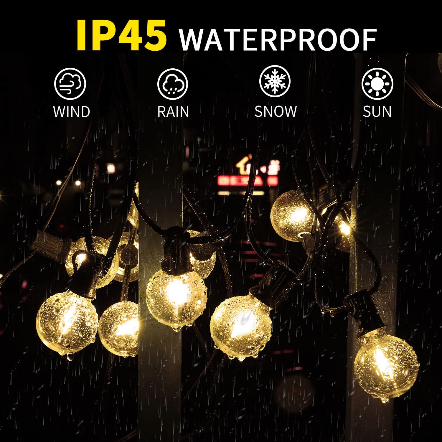 Outdoor Camping Lights String - 30 متر 15 متر 7.6 متر