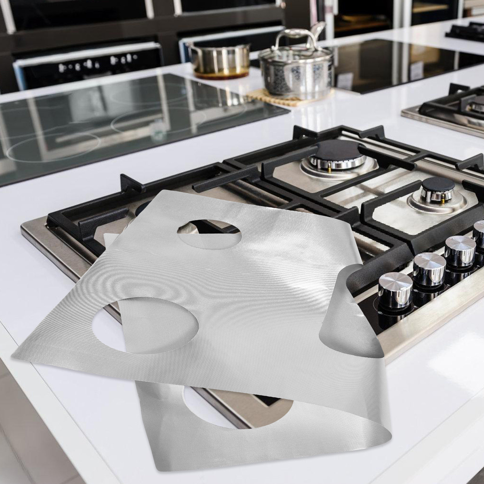 Outdoor Camping Stove - واقي موقد الغاز مقاوم للحرارة، غطاء