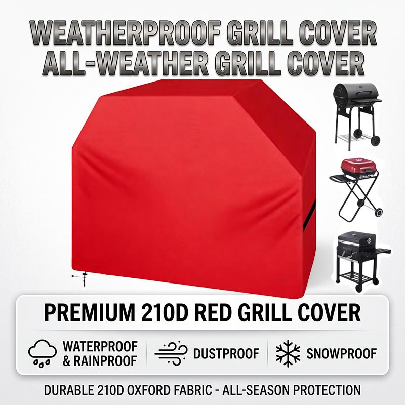 Outdoor Camping Stove - غطاء شواء 210D مقاوم للغبار والماء،