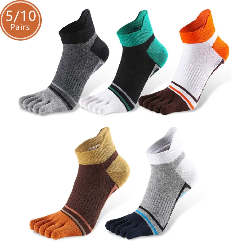 Outdoor Camping Show - 5/10 أزواج جوارب رجالية قصيرة للكاحل