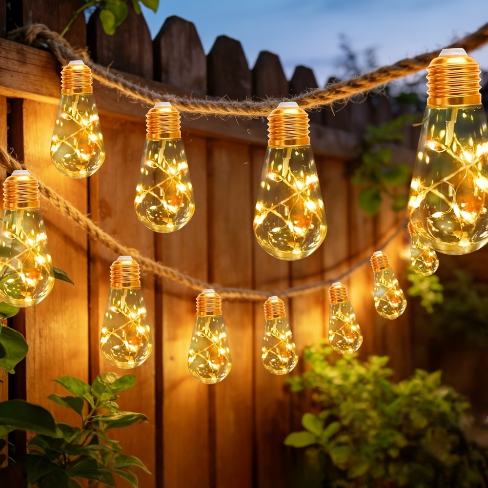 Outdoor Camping Lights String - سلسلة إضاءة شمسية خارجية بـ 10/20
