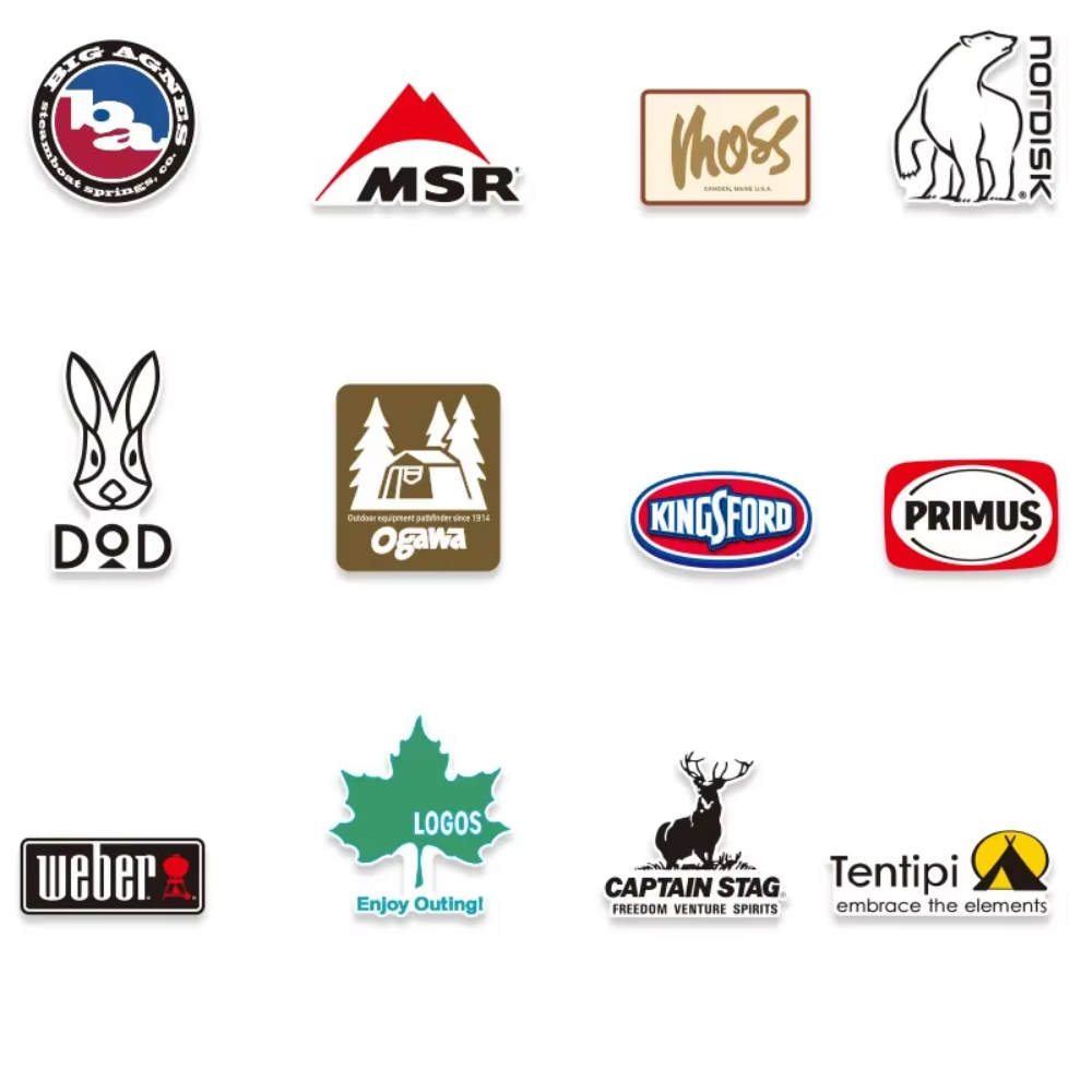 20 قطعة ملصقات خارجية حزمة الت - مراجعة Outdoor Camping Brands وسعره