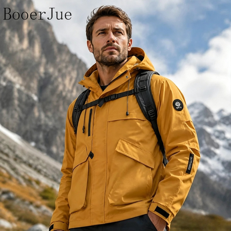 سترة رجالية مقاومة للماء للمشي - مراجعة Outdoor Camping Jacket وسعره