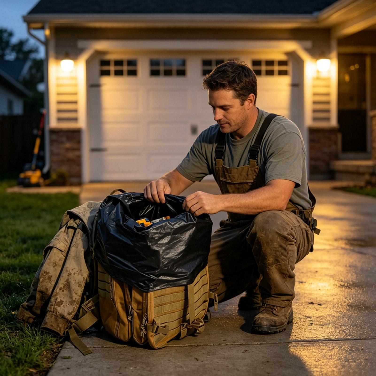 بطانة حقيبة ظهر مقاومة للماء،  - مراجعة Outdoor Camping Bag وسعره