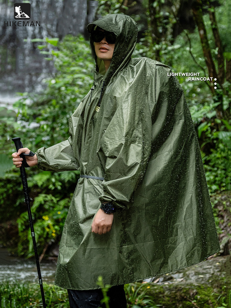 معطف مطر خفيف الوزن بسحاب مصنو - مراجعة Outdoor Camping Jacket وسعره