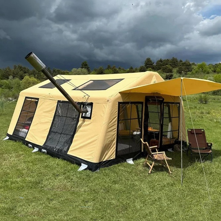 خيمة كبيرة قابلة للنفخ من البي - مراجعة Outdoor Camping Inflatable Tent وسعره