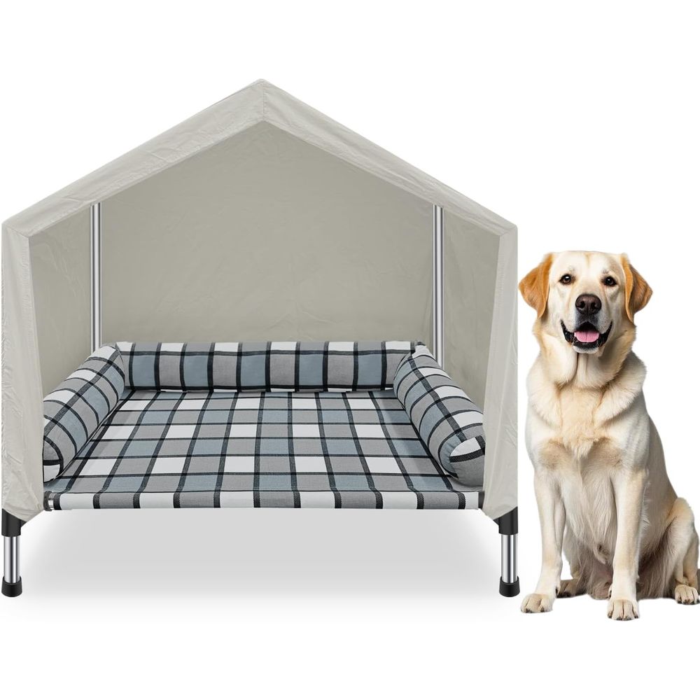 سرير كلاب مرتفع - سرير حيوانات - مراجعة Outdoor Camping Dog Bed وسعره