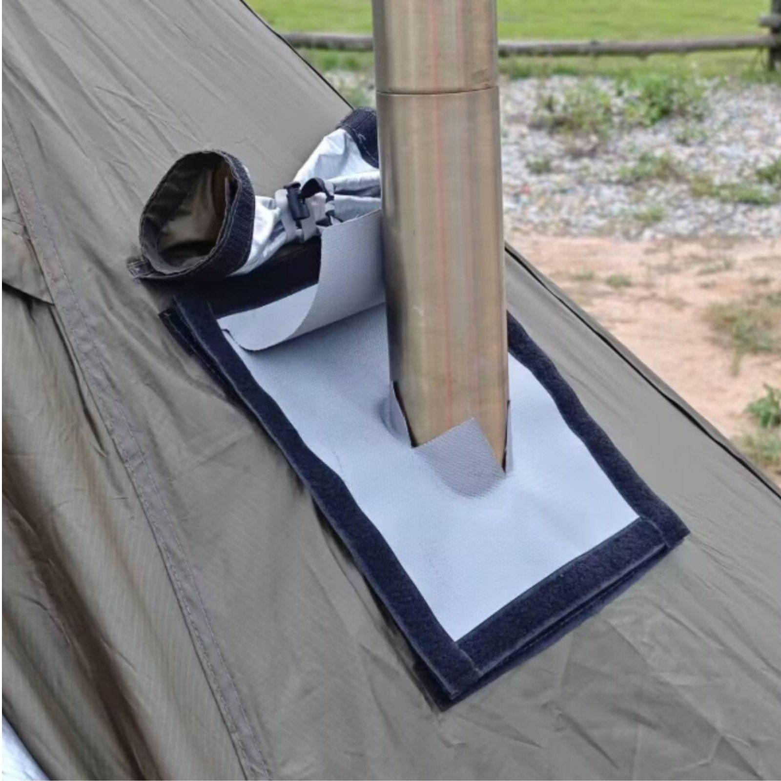 واقي مدخنة موقد التخييم، عازل  - مراجعة Outdoor Camping Stove وسعره