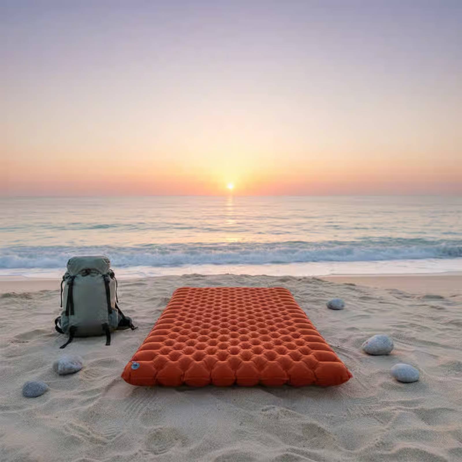 فراش تخييم قابل للنفخ من الناي - مراجعة Outdoor Camping Rug وسعره