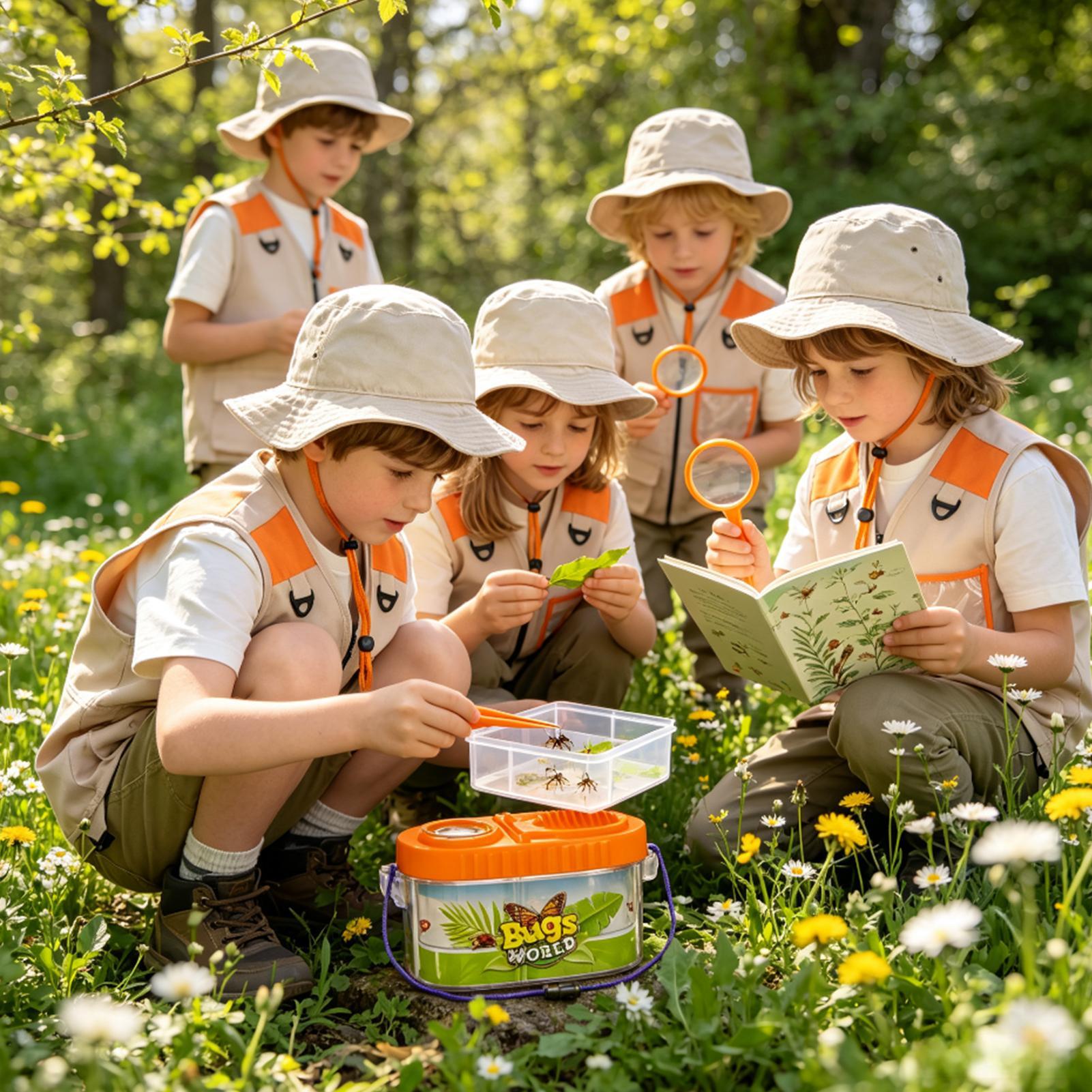 مجموعة مغامرات للأطفال مع قبعة - مراجعة Outdoor Camping Kids Activities وسعره