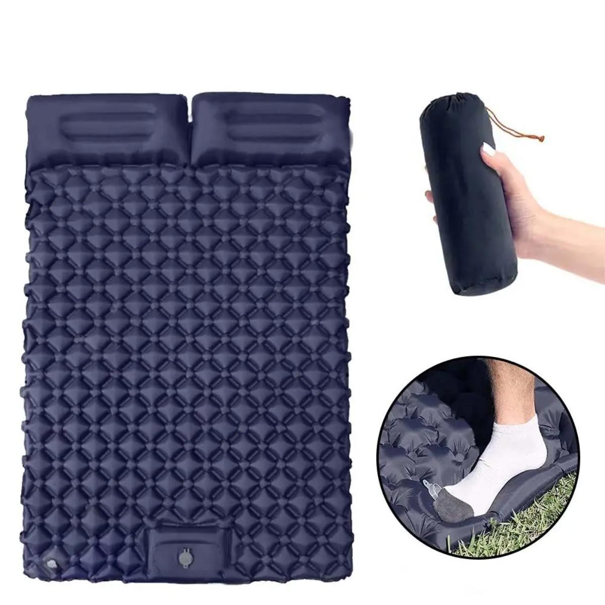 فراش هوائي قابل للنفخ فردي ومز - مراجعة Outdoor Camping Rug وسعره