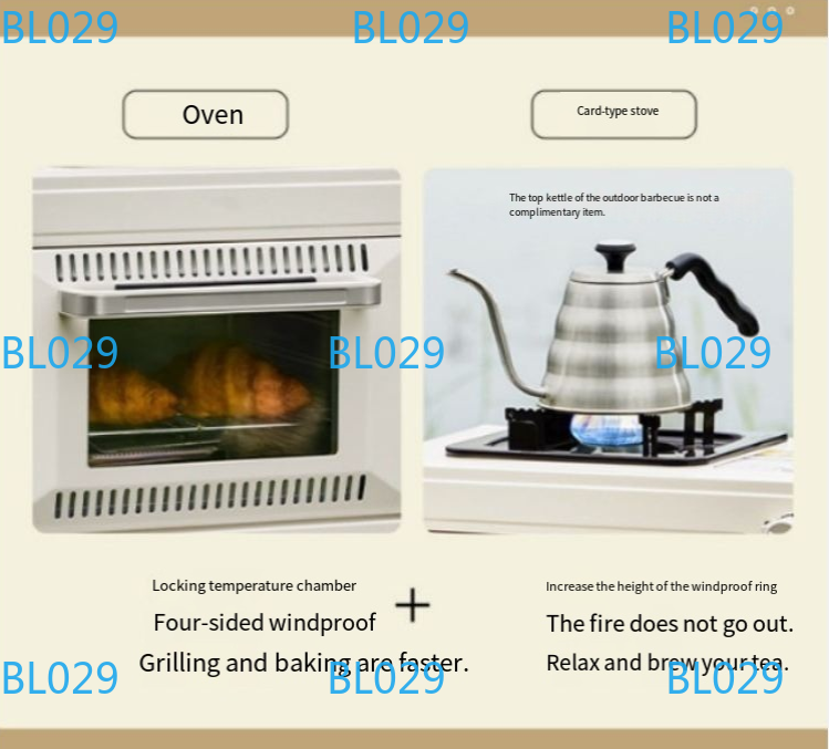 فرن خبز محمول صغير متعدد الوظا - مراجعة Outdoor Gas Camping Oven وسعره