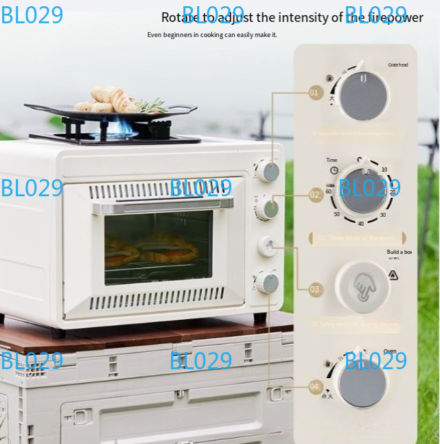 فرن خبز محمول صغير متعدد الوظا - مراجعة Outdoor Gas Camping Oven وسعره