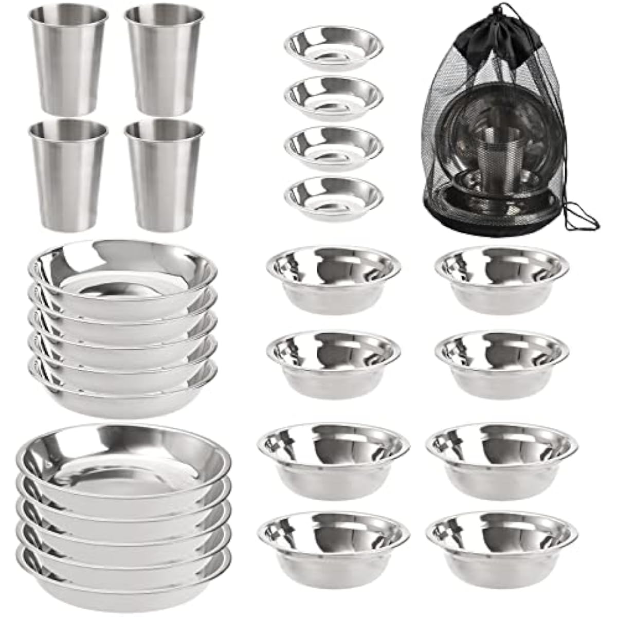 طقم طعام خارجي مكون من 26 قطعة - مراجعة Outdoor Camping Dining Set وسعره