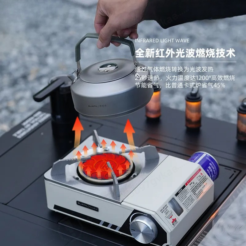 موقد غاز محمول مقاوم للرياح يع - مراجعة Outdoor Camping Stove وسعره