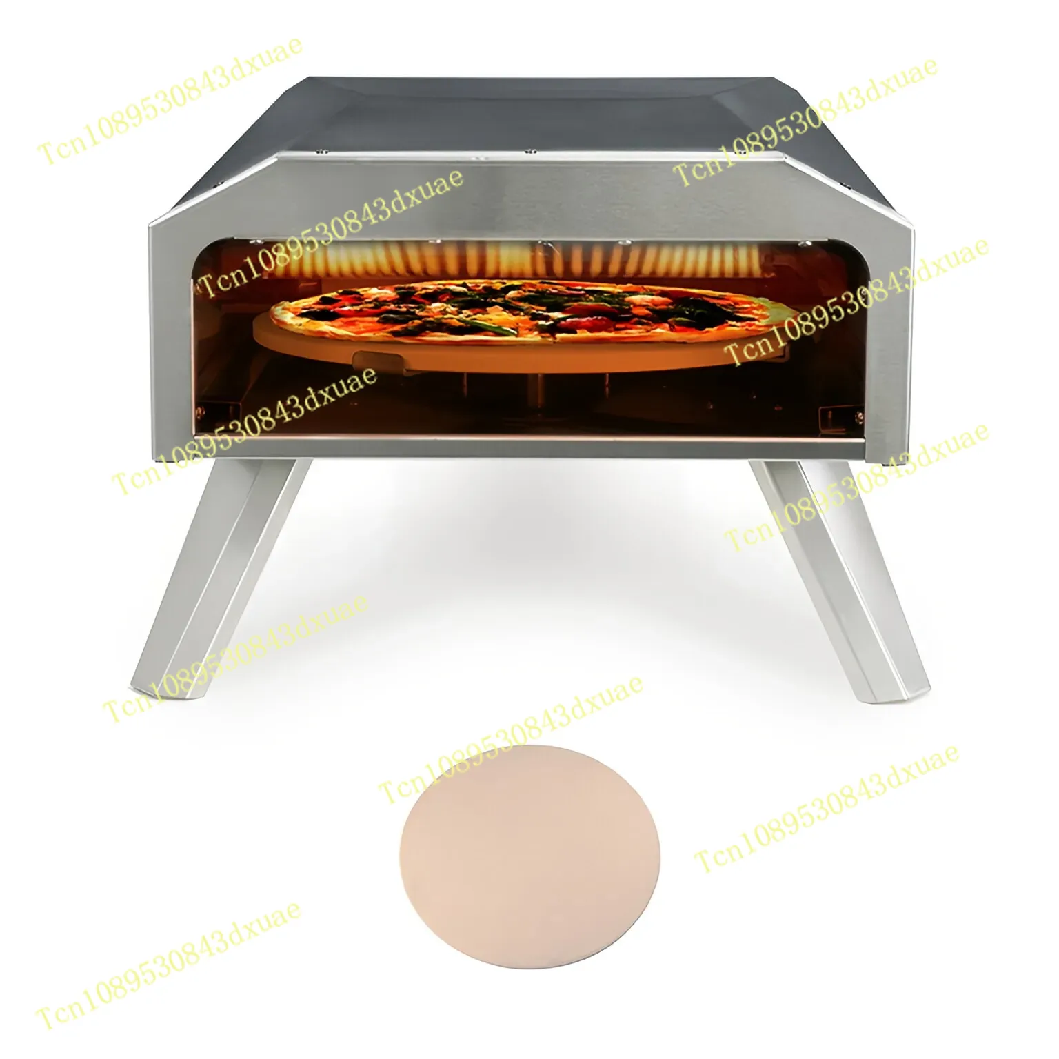 فرن بيتزا محمول قابل للطي يعمل - مراجعة Outdoor Gas Camping Oven وسعره