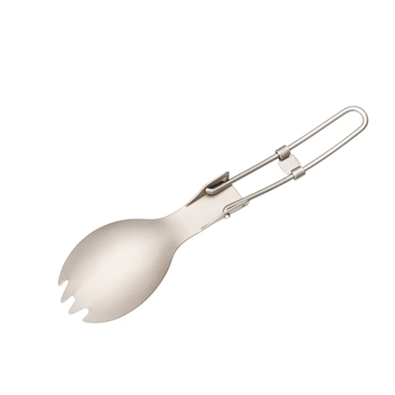 Keith Titanium Spork بمقبض قاب - مراجعة Outdoor Camping Dining Set وسعره