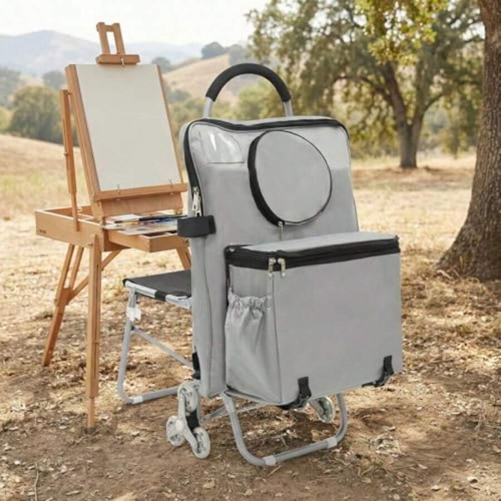عربة فنية قابلة للطي بثلاث عجل - مراجعة Outdoor Camping Bag وسعره